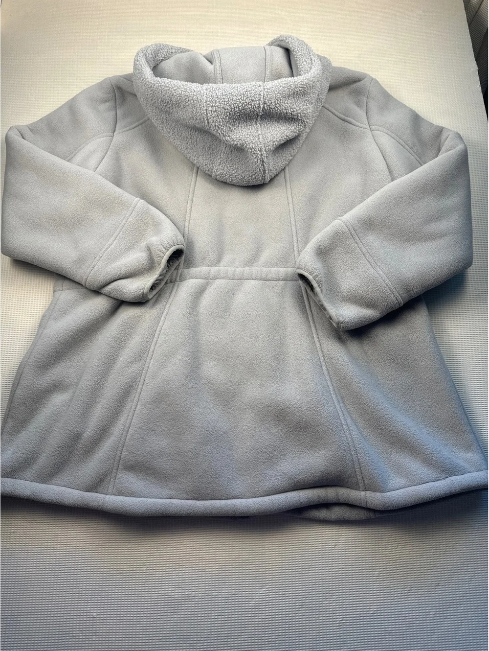 Koolaburra by UGG Women's Light Gray Fleece Zip-Up Hoodie Jacket